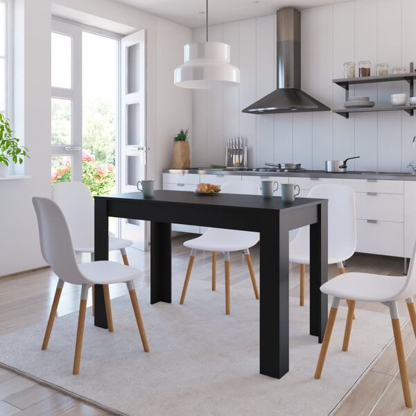 Jedálenský stôl čierny 120x60x76 cm drevotrieska