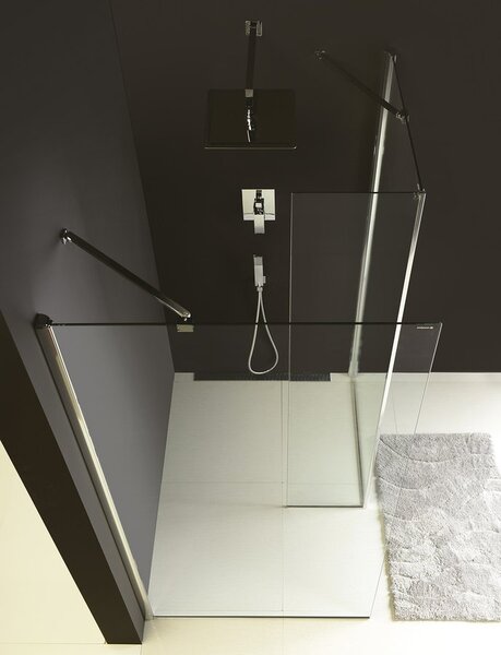 Polysan Polysan, MODULAR SHOWER prídavný panel na inštaláciu na stenu modulu 2, 1000 mm, pravý, MS2B-100R
