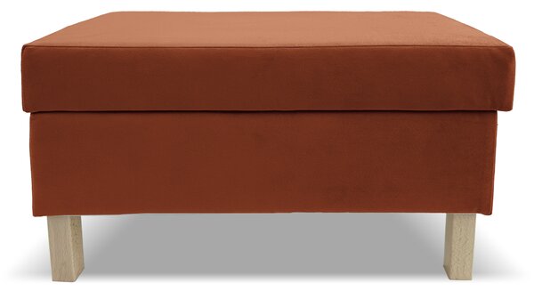 Taburet LUMI 60x28 s úložným priestorom - medený - ITAKA 01