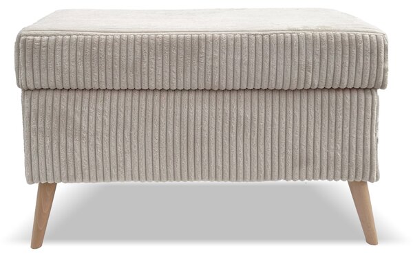 Taburet TESS 60x28 s úložným priestorom - olivový - menčester - LINCOLN 37