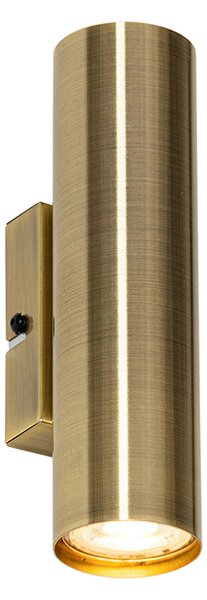 Moderná nástenná lampa bronzová 2-svetlo - Jeana