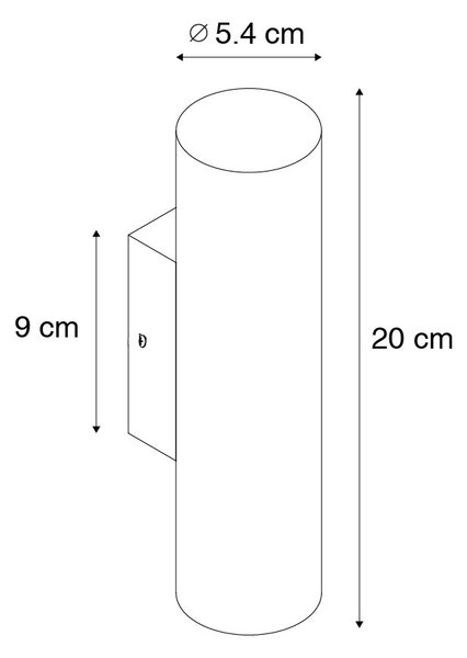Moderná nástenná lampa bronzová 2-svetlo - Jeana