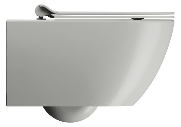 GSI GSI, PURA závesná WC misa, Swirlflush, 36x55cm, Cenere dual-mat, 881517