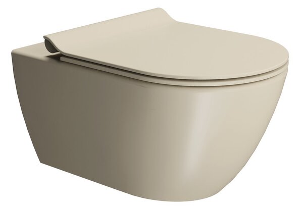 GSI GSI, PURA závesná WC misa, Swirlflush, 36x55cm, creta dual-mat, 881508