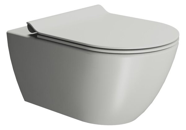 GSI GSI, PURA závesná WC misa, Swirlflush, 36x55cm, Cenere dual-mat, 881517