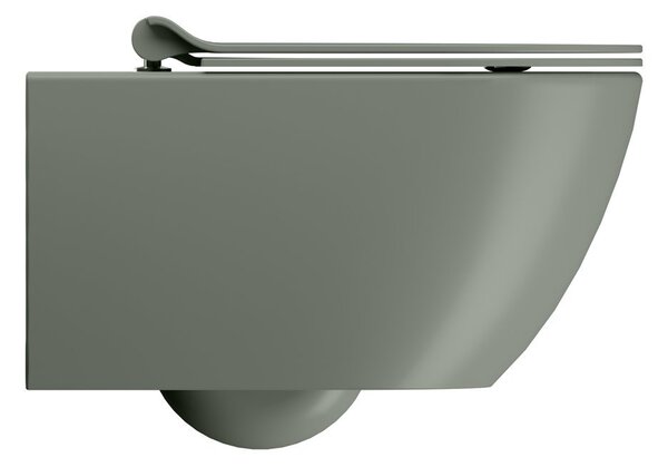 GSI GSI, PURA závesná WC misa, Swirlflush, 36x55cm, agave dual-mat, 881504