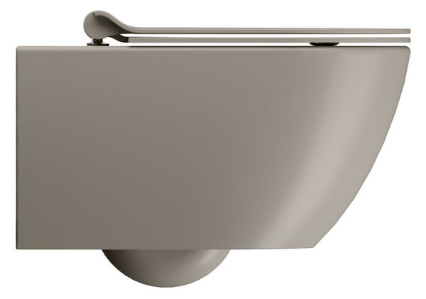 GSI GSI, PURA závesná WC misa, Swirlflush, 36x55cm, tortora dual-mat, 881505