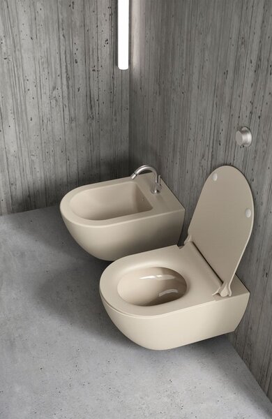 GSI GSI, PURA keramické umývadlo na dosku, priemer 42 cm, biela matná, 885109