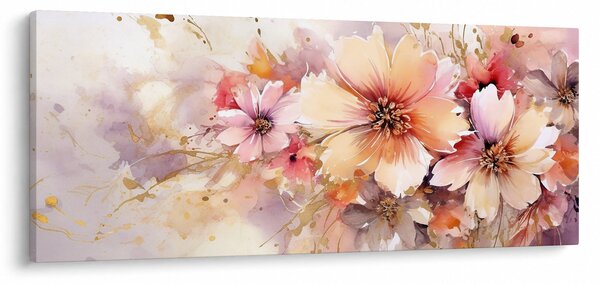 Obraz - Kvety (120x50 cm)