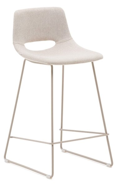 Béžová barová stolička (výška sedadla 65 cm) Zahara – Kave Home