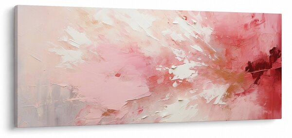 Obraz - Ružový abstrakt (120x50 cm)