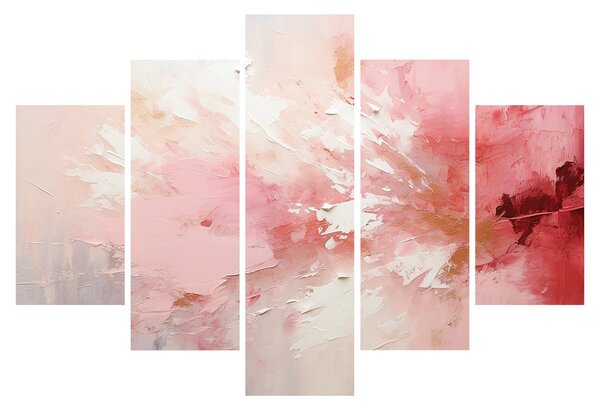 Obraz - Ružový abstrakt (150x105 cm)