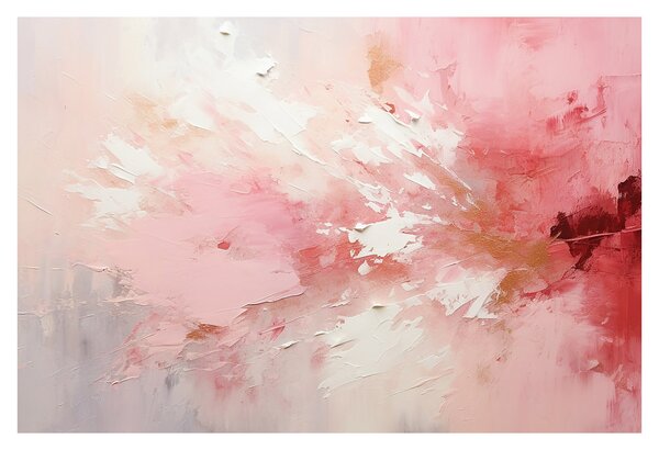 Obraz - Ružový abstrakt (90x60 cm)