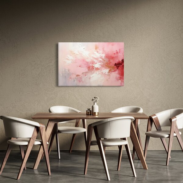 Obraz - Ružový abstrakt (90x60 cm)