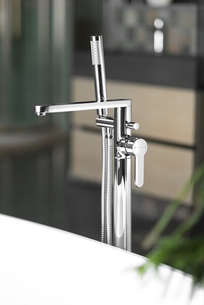 Sapho Sapho, SEMA vaňová batéria s pripojením do podlahy, 860 mm, chrómová, ZU420