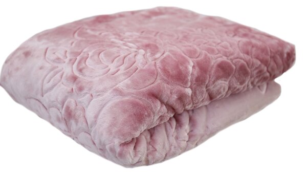 Luxusná deka v ružovej farbe Ružová