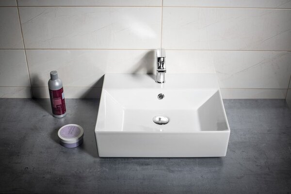Aqualine Aqualine, SISTEMA Keramické umývadlo 50x42cm, 10SF50051