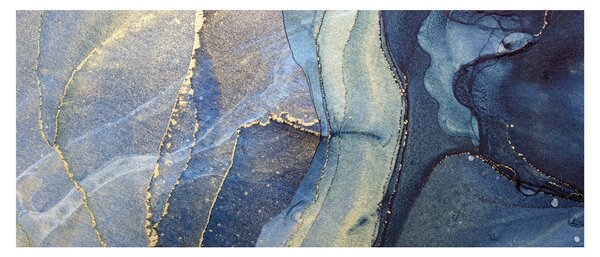 Obraz - Abstrakcia alkoholovým atramentom (120x50 cm)