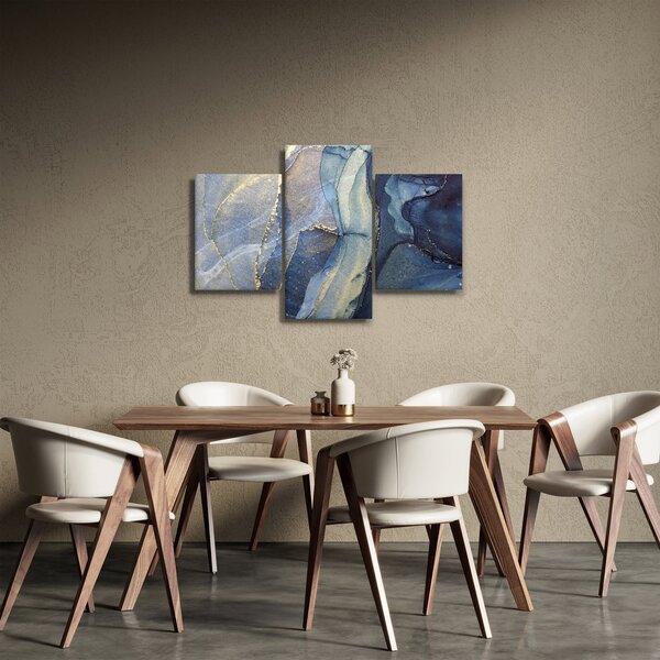 Obraz - Abstrakcia alkoholovým atramentom (90x60 cm)