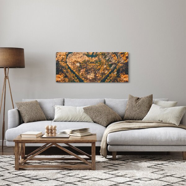 Obraz - Rieka v tvare srdca (120x50 cm)