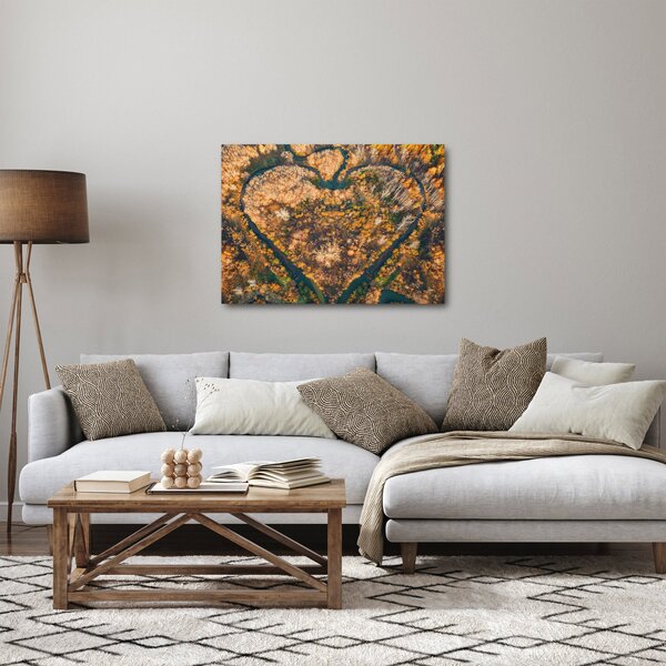 Obraz - Rieka v tvare srdca (70x50 cm)