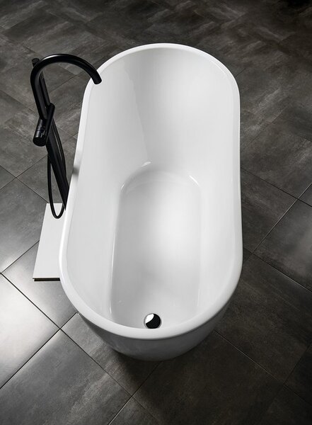 Aqualine Aqualine, TISA voľne stojaca vaňa 150x75 cm, biela, E1575