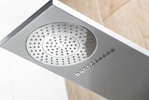 Aqualine Aqualine, TUSA sprchový panel s batériou, 1400 mm, hliník, SL680