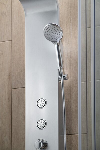 Aqualine Aqualine, TUSA sprchový panel s batériou, 1400 mm, hliník, SL680