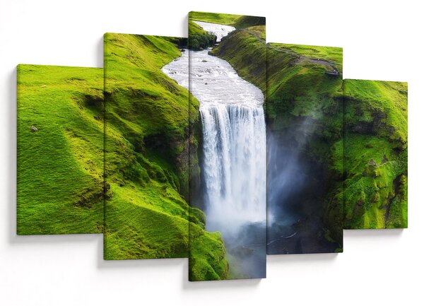 Obraz - Vodopád Skogafoss (150x105 cm)