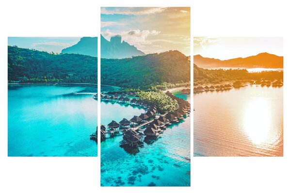 Obraz - Bora Bora (90x60 cm)