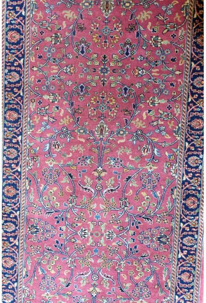 Ručne tkaný behúň koberec Jammu ass rot 0,80 x 2,50 m