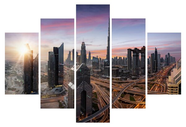 Obraz - Panorama Dubaja (150x105 cm)