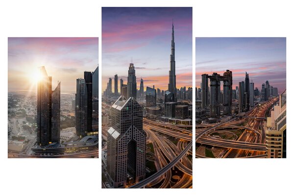 Obraz - Panorama Dubaja (90x60 cm)