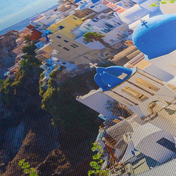 Obraz - Santorini, Grécko (120x50 cm)