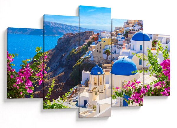 Obraz - Santorini, Grécko (150x105 cm)