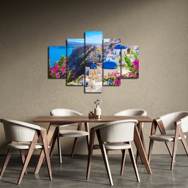 Obraz - Santorini, Grécko (150x105 cm)