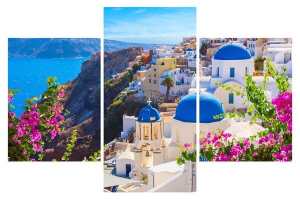 Obraz - Santorini, Grécko (90x60 cm)