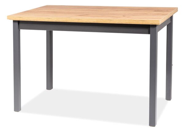 Jedálenský stôl 100 cm Alfred (craft zlatý + sivá) (pre 4 osoby). Vlastná spoľahlivá doprava až k Vám domov. 1049843