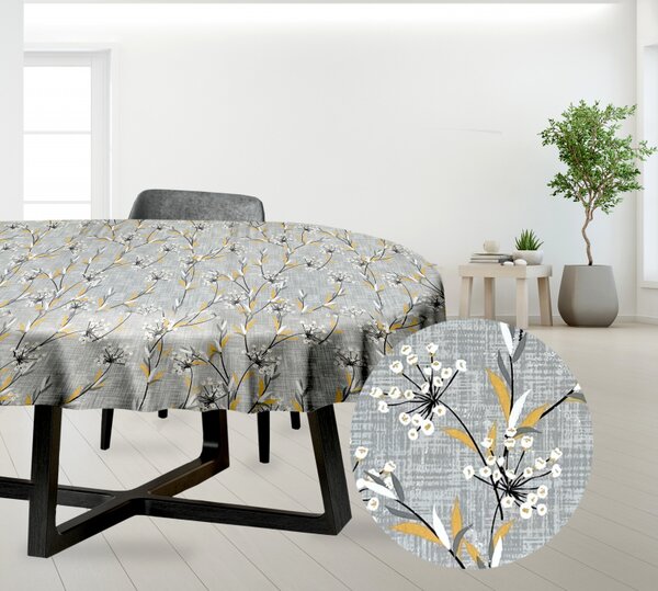 Ervi bavlnený obrus na stôl oválny - lúčne kvety