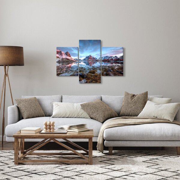 Obraz - Východ slnka nad Reine (90x60 cm)