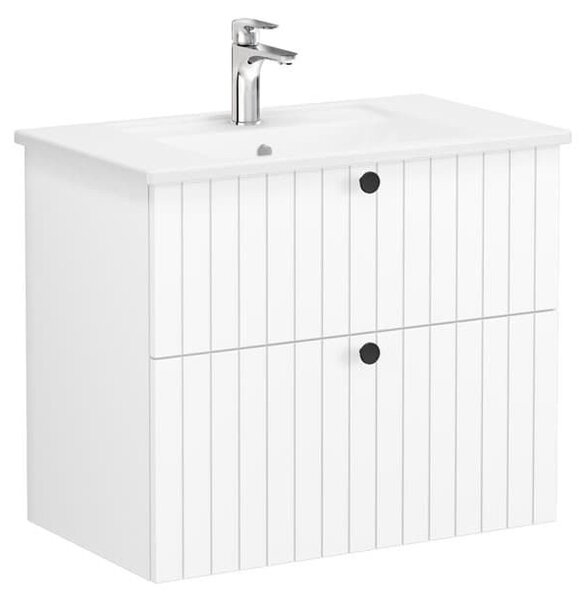 Kúpeľňová skrinka s umývadlom VitrA Root 80x67x46 cm biela mat ROOTG80WINTS