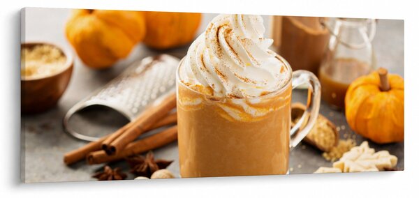 Obraz - Tekvicové latte (120x50 cm)