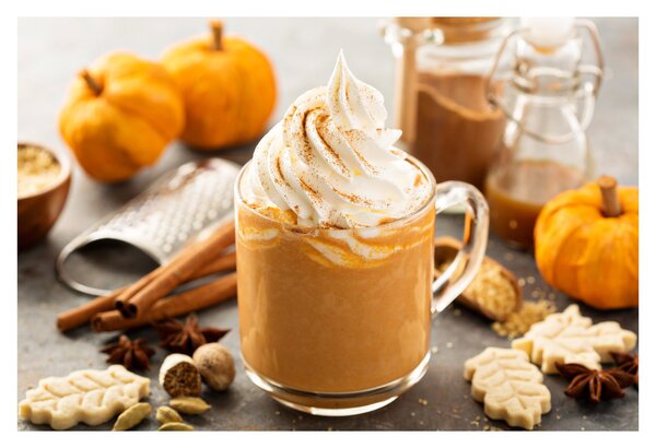Obraz - Tekvicové latte (90x60 cm)