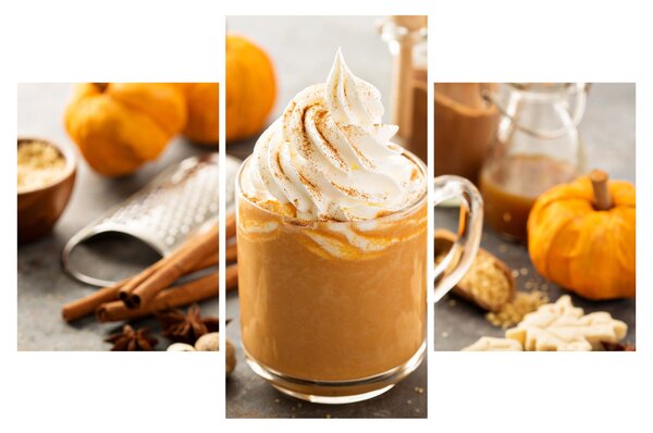 Obraz - Tekvicové latte (90x60 cm)