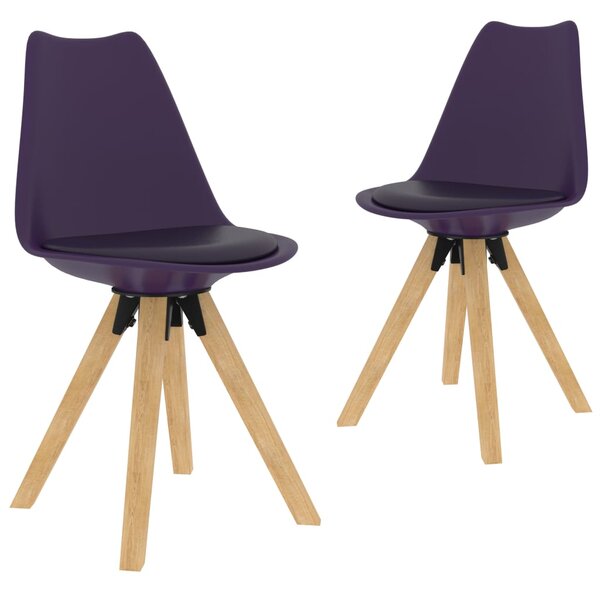 Jedálenské stoličky 2 ks, fialové