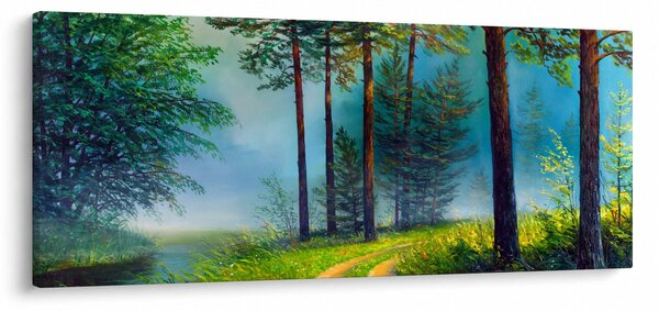 Obraz - Olejomaľba krajiny (120x50 cm)