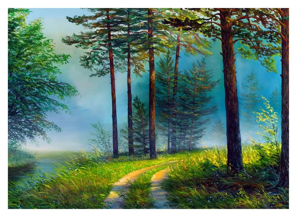 Obraz - Olejomaľba krajiny (70x50 cm)