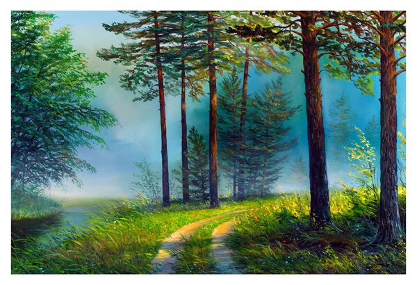 Obraz - Olejomaľba krajiny (90x60 cm)