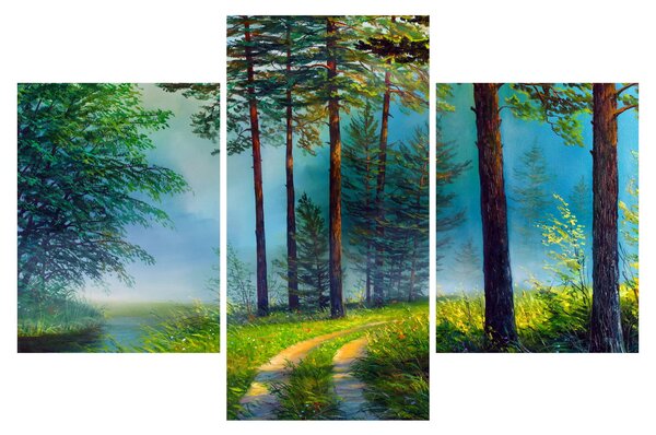 Obraz - Olejomaľba krajiny (90x60 cm)