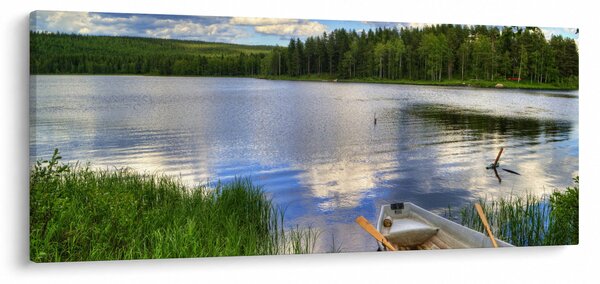 Obraz - Malebná dedina (120x50 cm)